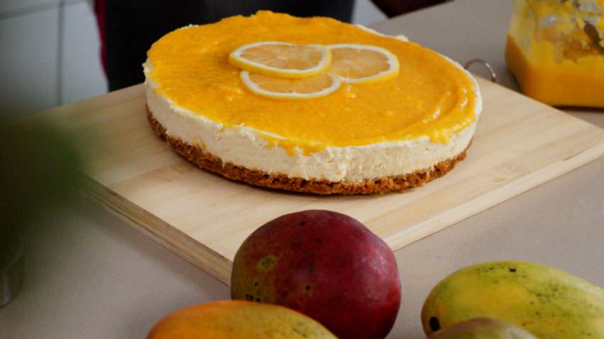 Ginger, Lime and Mango Cheesecake